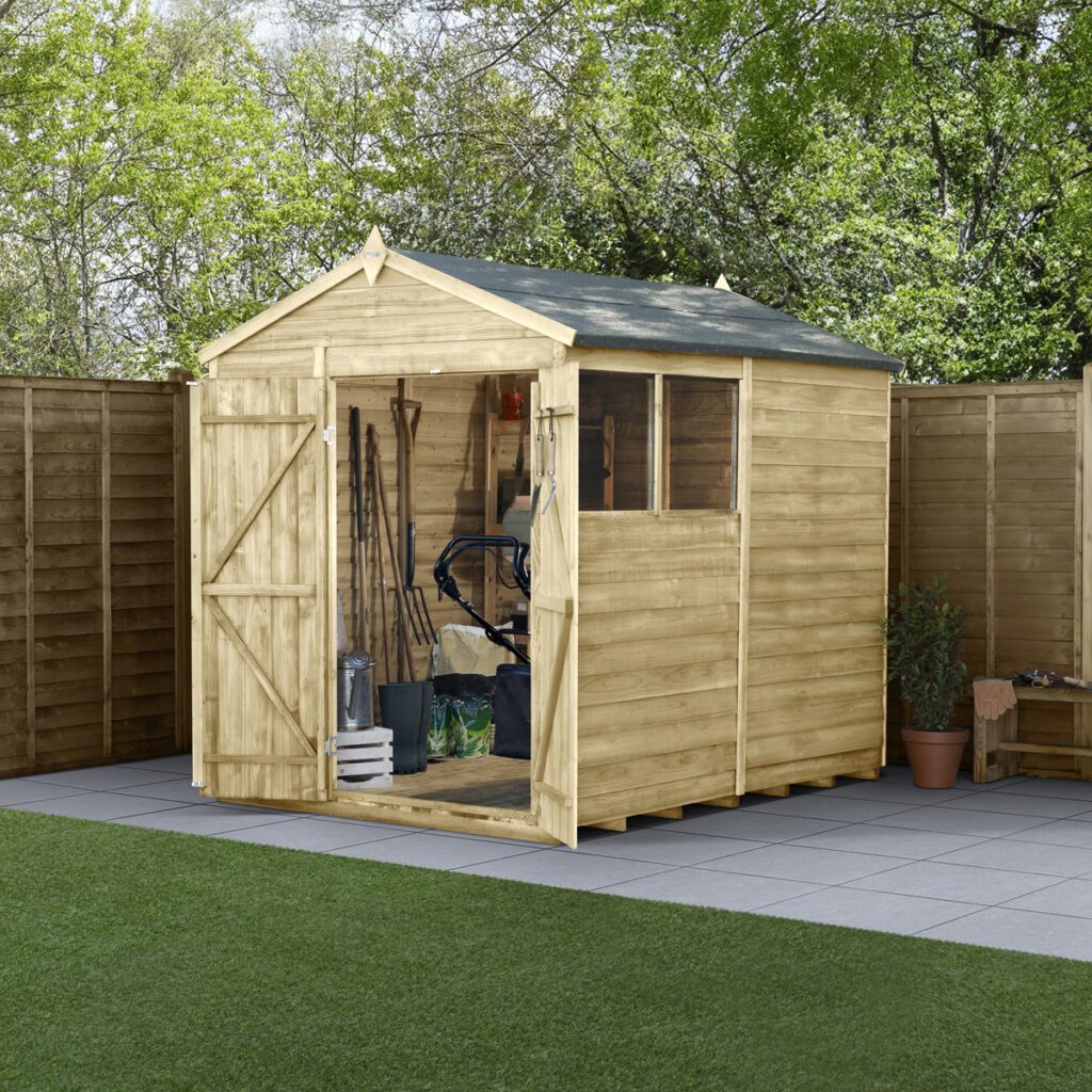 4LIFE Apex Shed 6×8 – Double Door – 2 Window (Installation) 5013053199770 2